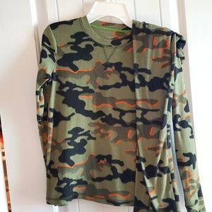 Boys Camo Fleece Pajamas or Long Underwear